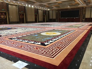 智慧新城宴会厅地毯工程