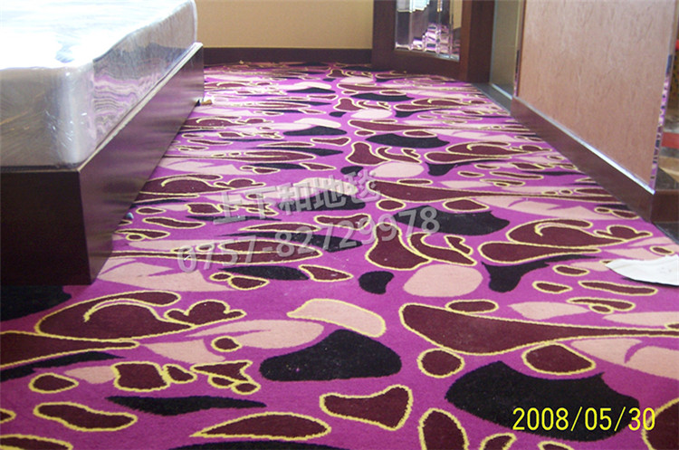 银湖桑拿酒店地毯工程 客房地毯1