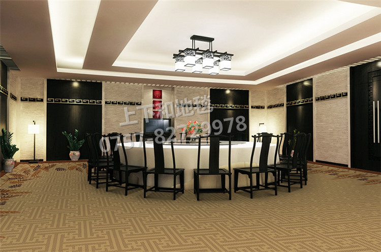 桂城旺阁酒家酒店地毯工程 宴会厅地毯2