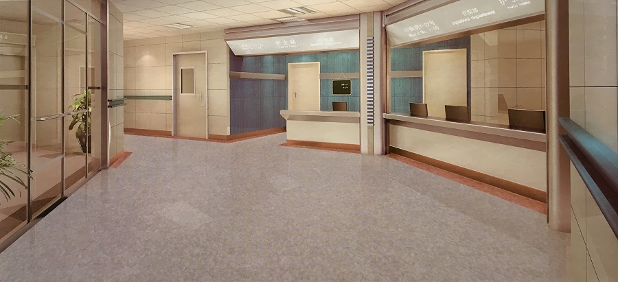 星宝系列-医院/办公室pvc卷材地板 医院效果展示