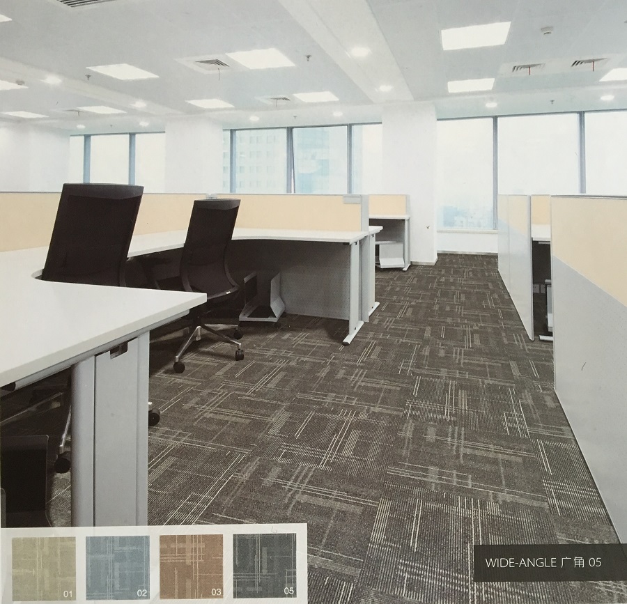 广角系列 办公室方块丙纶地毯 效果