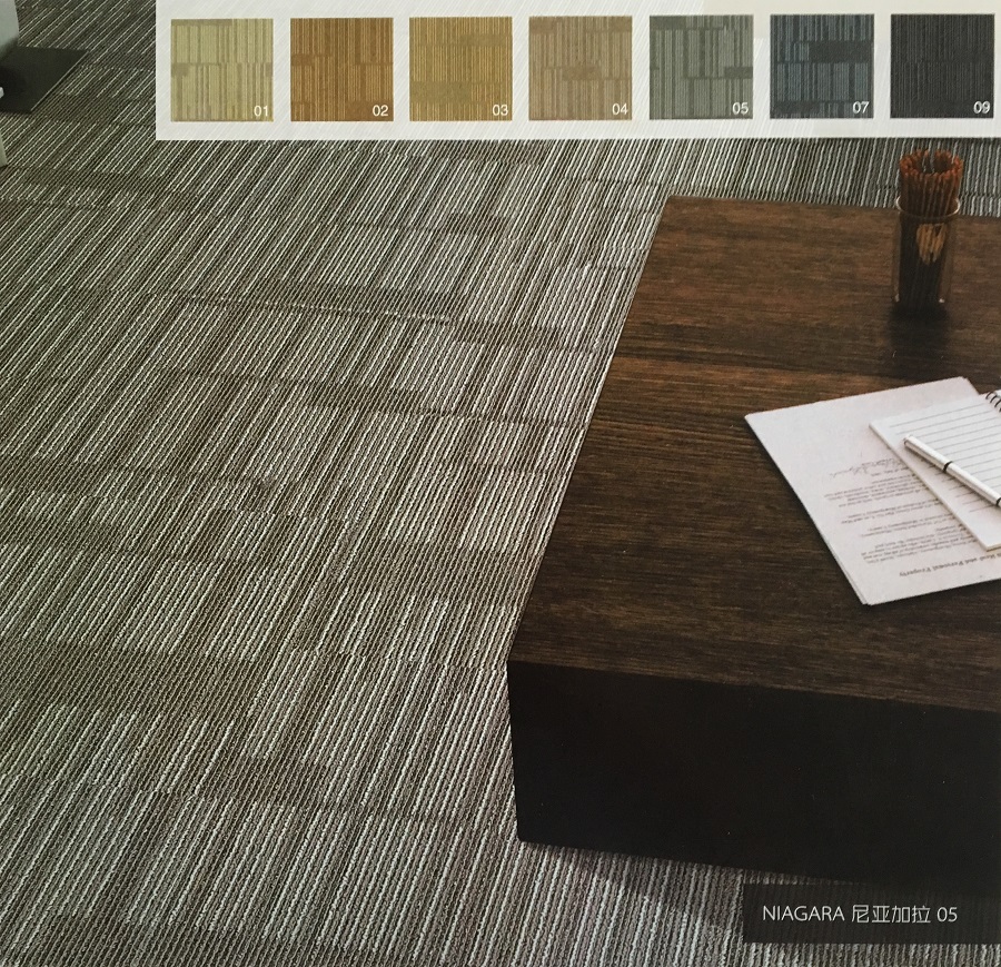 尼亚加拉系列 办公室方块丙纶地毯 效果