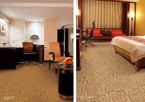 黄山之玫瑰纹系列 酒店客房丙纶簇绒地毯