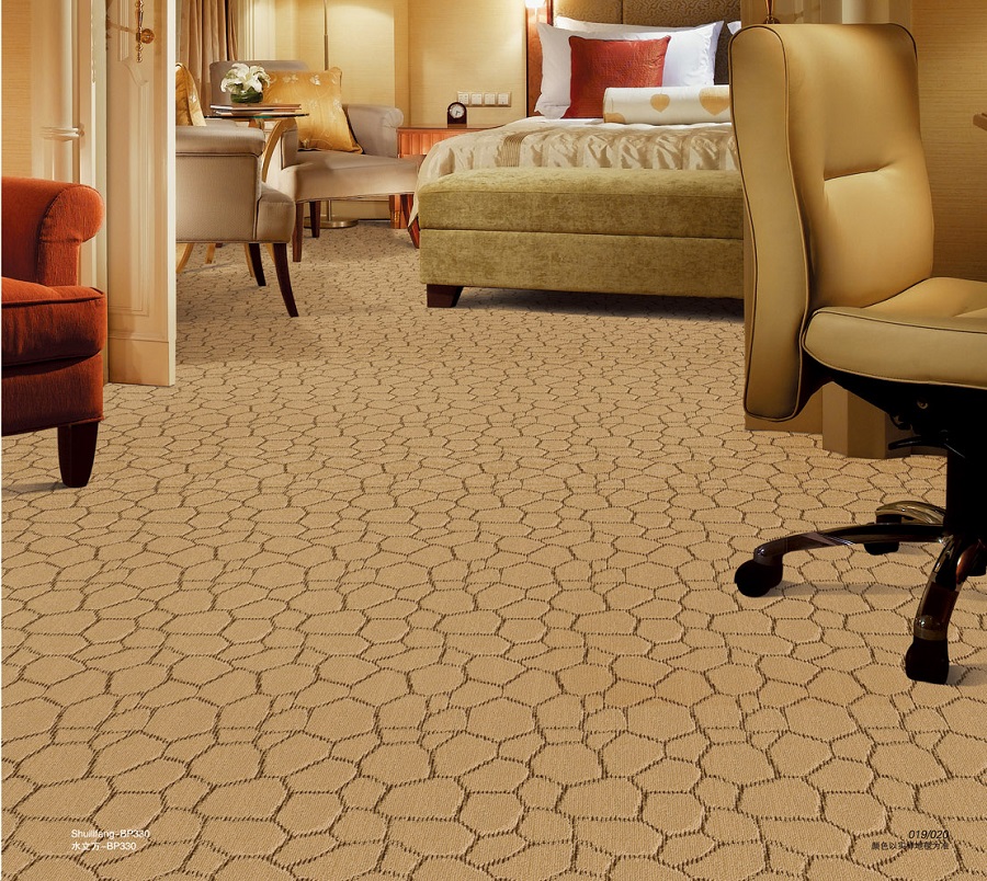 如意系列 酒店客房丙纶簇绒地毯 效果