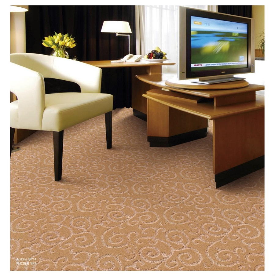 阿拉伯海之花藤系列 酒店客房丙纶簇绒地毯 效果