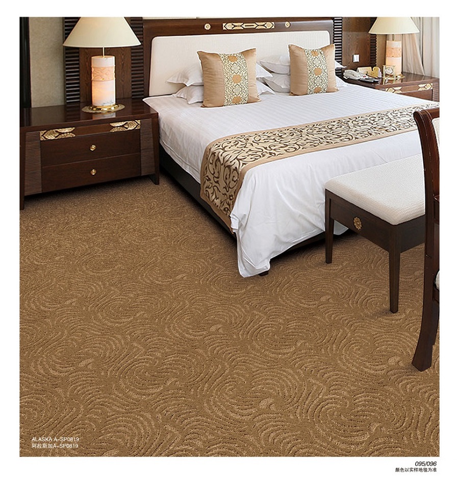 阿拉斯加之花层系列 酒店客房丙纶簇绒地毯 效果
