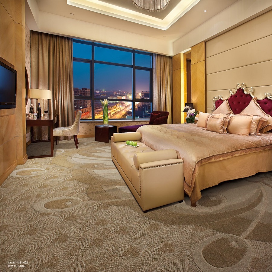 君兰之凤尾系列 酒店客房丙纶簇绒地毯 效果