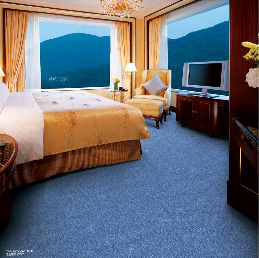 尼龙匹染割绒系列 酒店客房尼龙簇绒地毯 效果