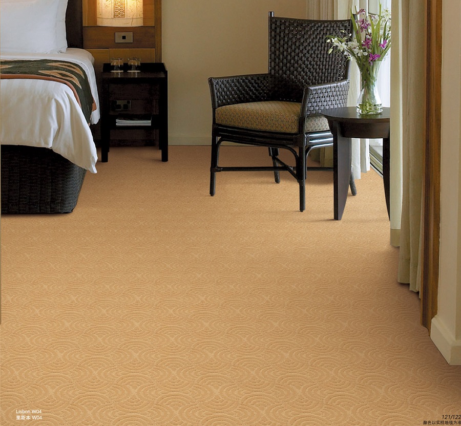 里斯本系列 酒店客房羊毛簇绒地毯 效果