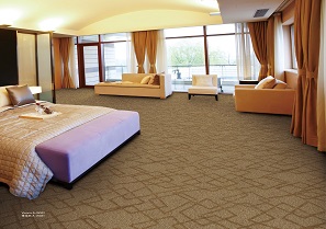 维也纳之不规则方形系列 酒店客房羊毛簇绒地毯