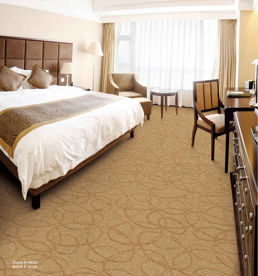 维也纳之椭圆系列 酒店客房羊毛簇绒地毯 效果