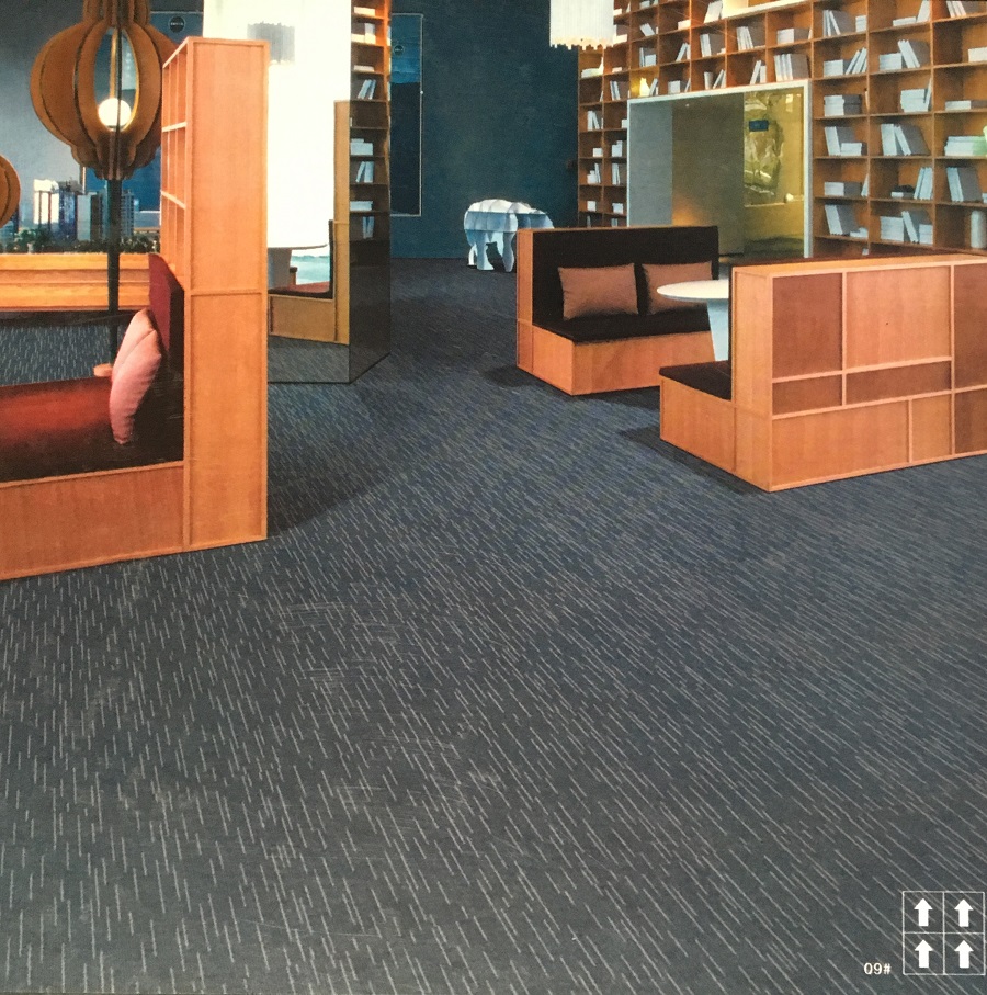 Wasin-201系列 办公室/图书馆尼龙方块地毯 效果