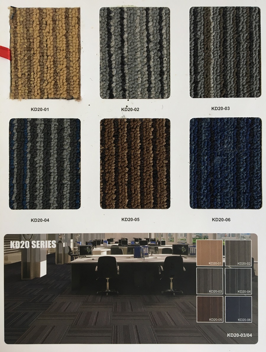 KD20&BJ系列 办公室尼龙方块地毯 产品特写