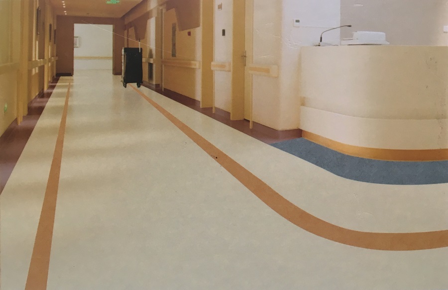 时尚系列 医院pvc卷材弹性地板 医院效果