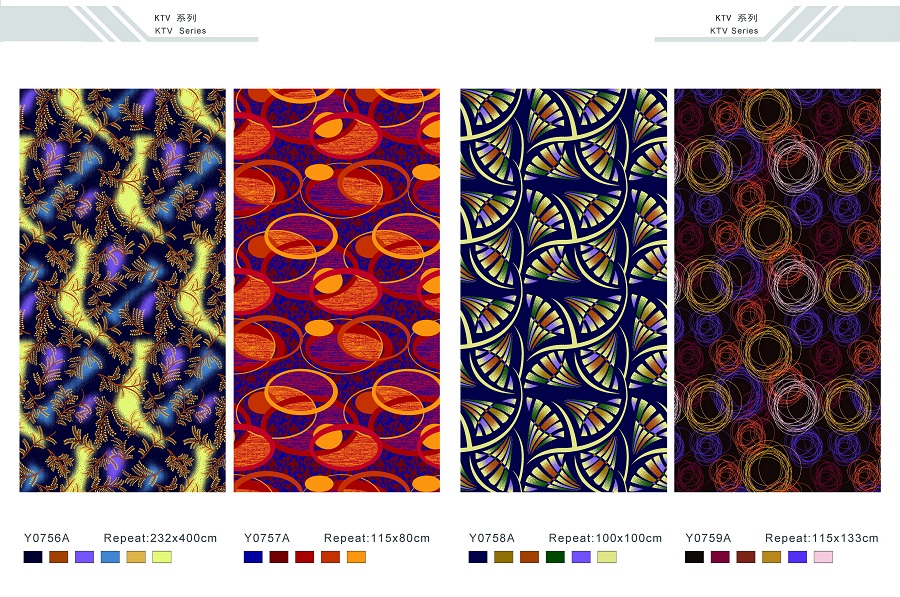Y0741A系列 ktv地毯尼龙印花地毯 产品款式