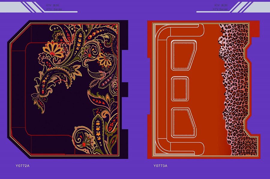 Y0747AB系列 ktv地毯尼龙印花地毯 产品款式