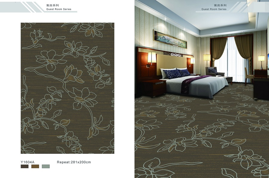 Y1604A系列 酒店地毯客房地毯尼龙印花地毯 产品效果
