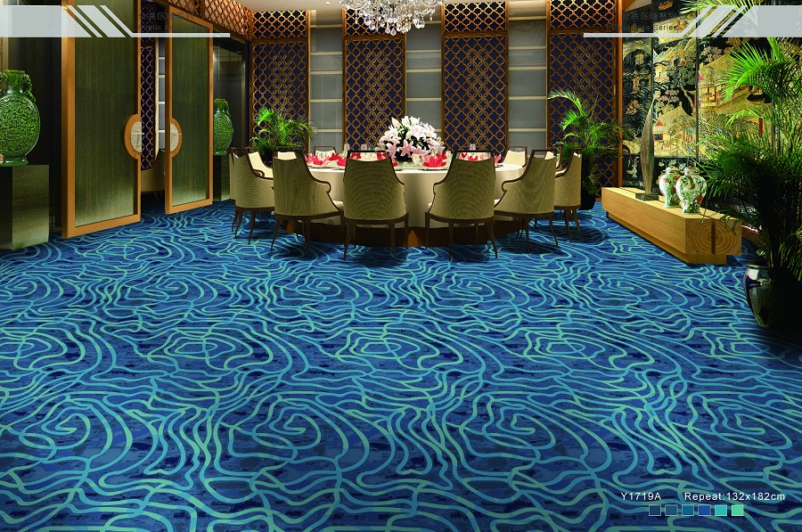 Y1719A系列 酒店地毯宴会厅尼龙印花地毯 效果