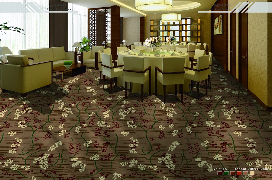 Y1721A系列 酒店地毯宴会厅尼龙印花地毯 效果