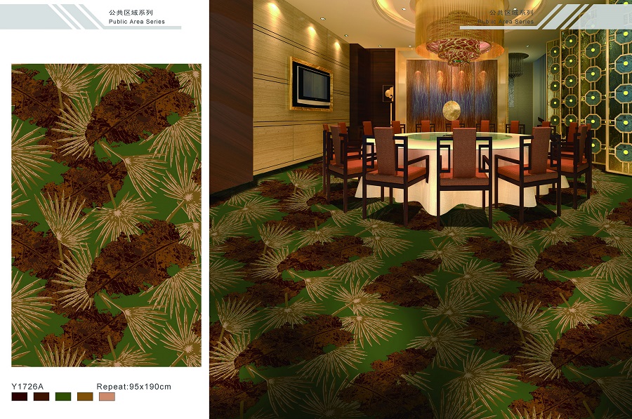Y1726A系列 酒店地毯宴会厅尼龙印花地毯 效果