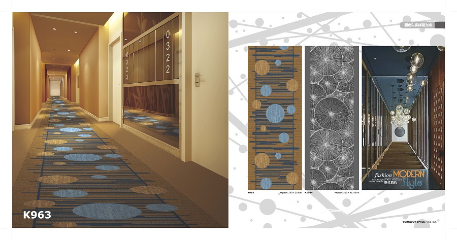 K963 海马地毯 酒店走道尼龙印花地毯 产品详细