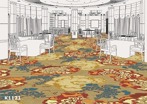 K1121 海马地毯 酒店宴会厅尼龙印花地毯